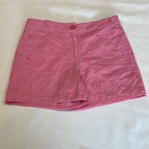 JANIE AND JACK • girls size 10 • pink eyelet shorts